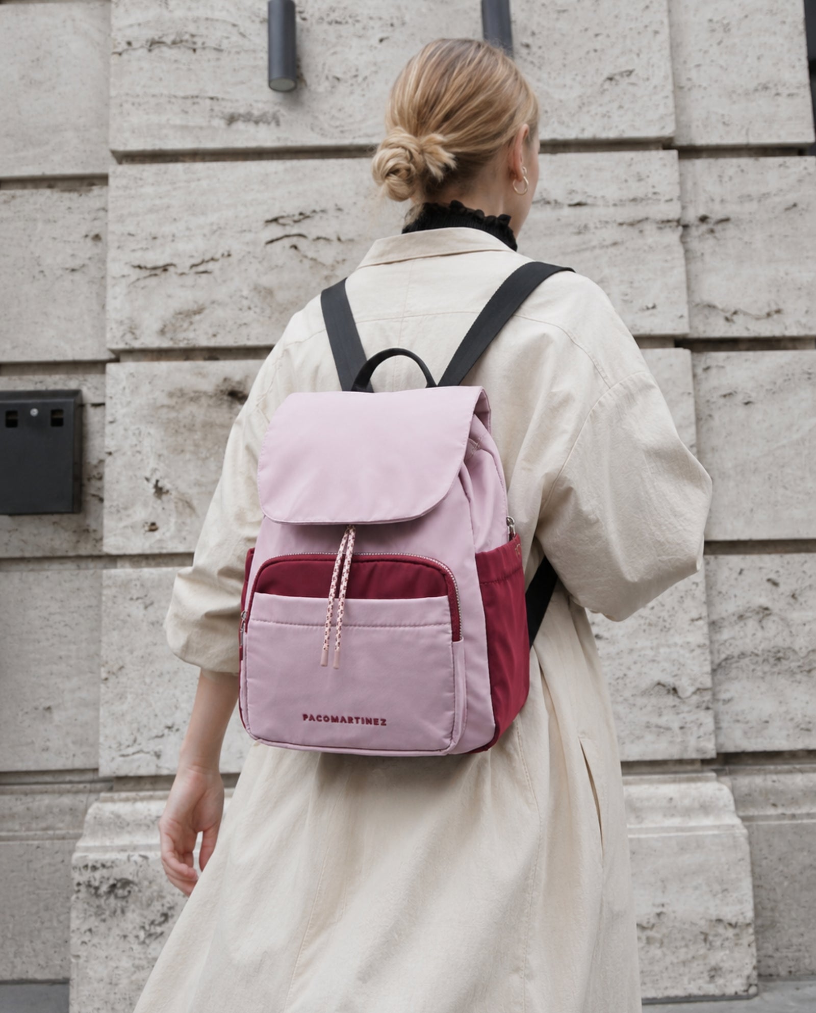 MOCHILA TRICOLOR ROSA