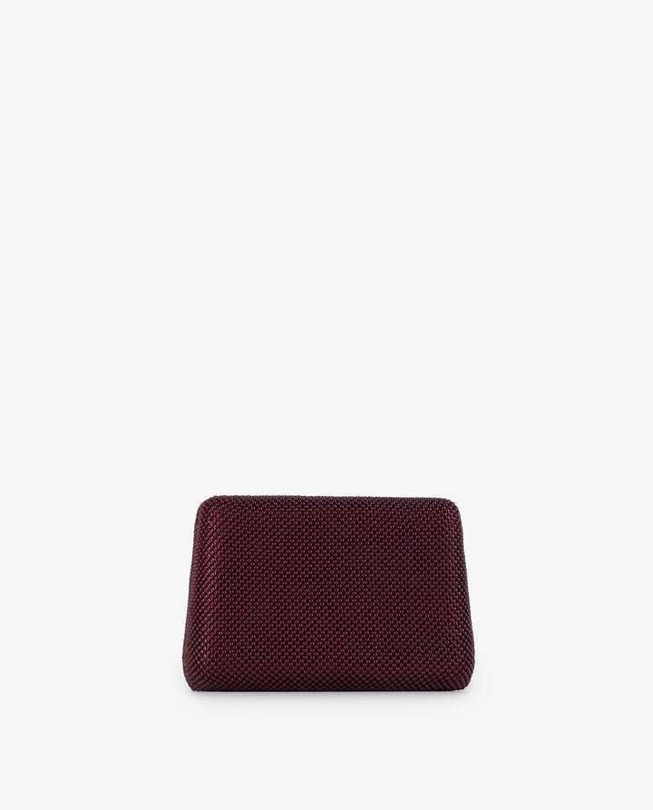 CLUTCH MALLA BURDEOS