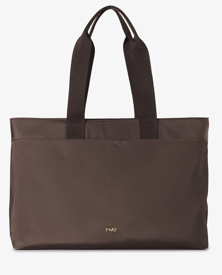 SHOPPER NYLON MARRÓN