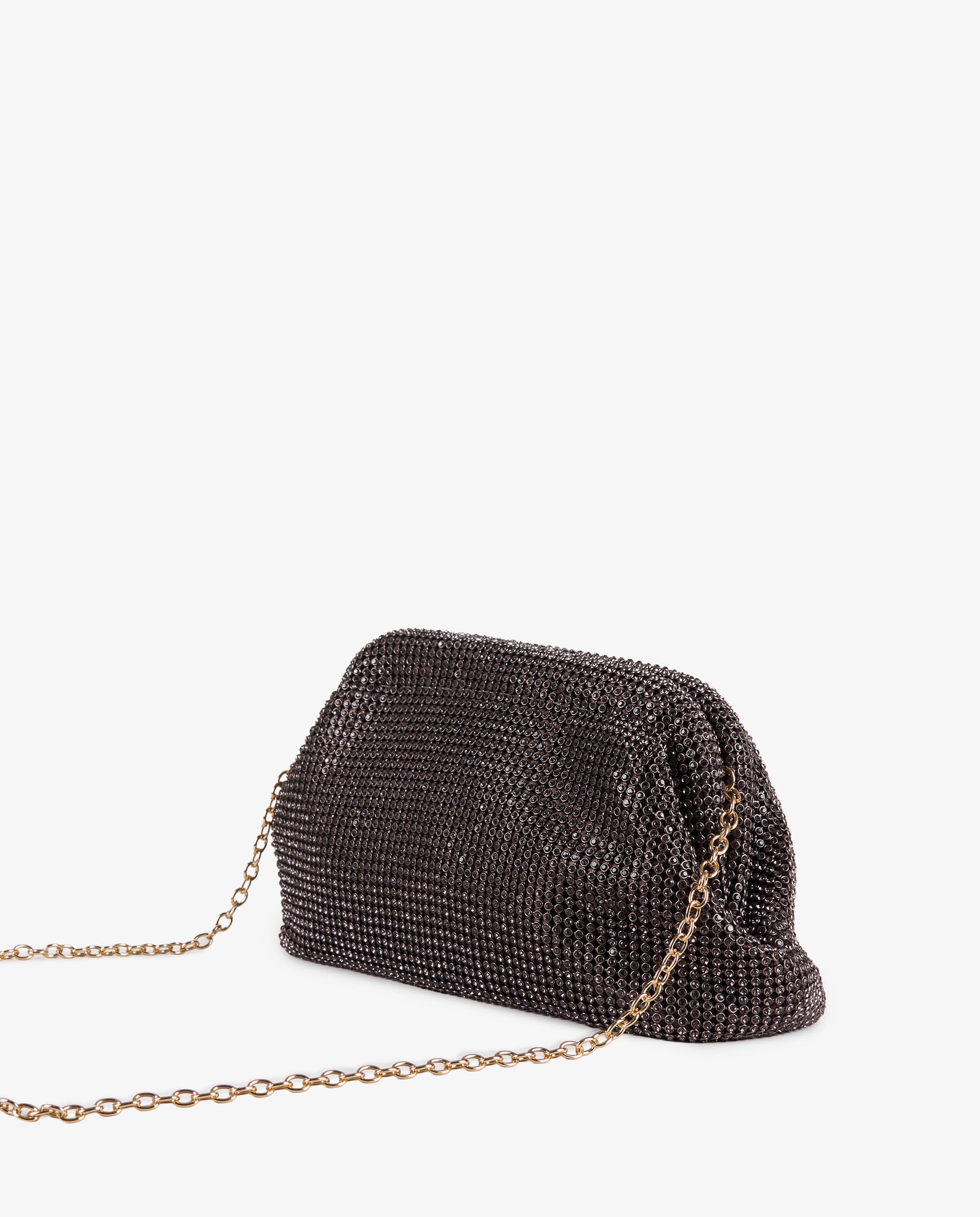 CLUTCH STRASS MARRÓN