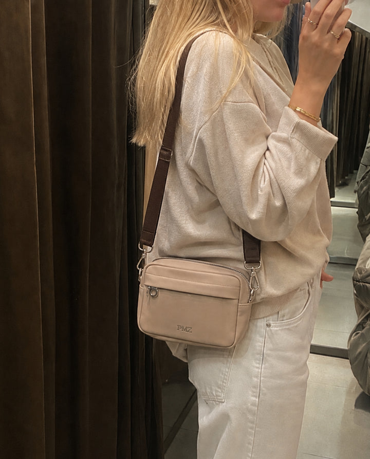 BANDOLERA MINI BEIGE