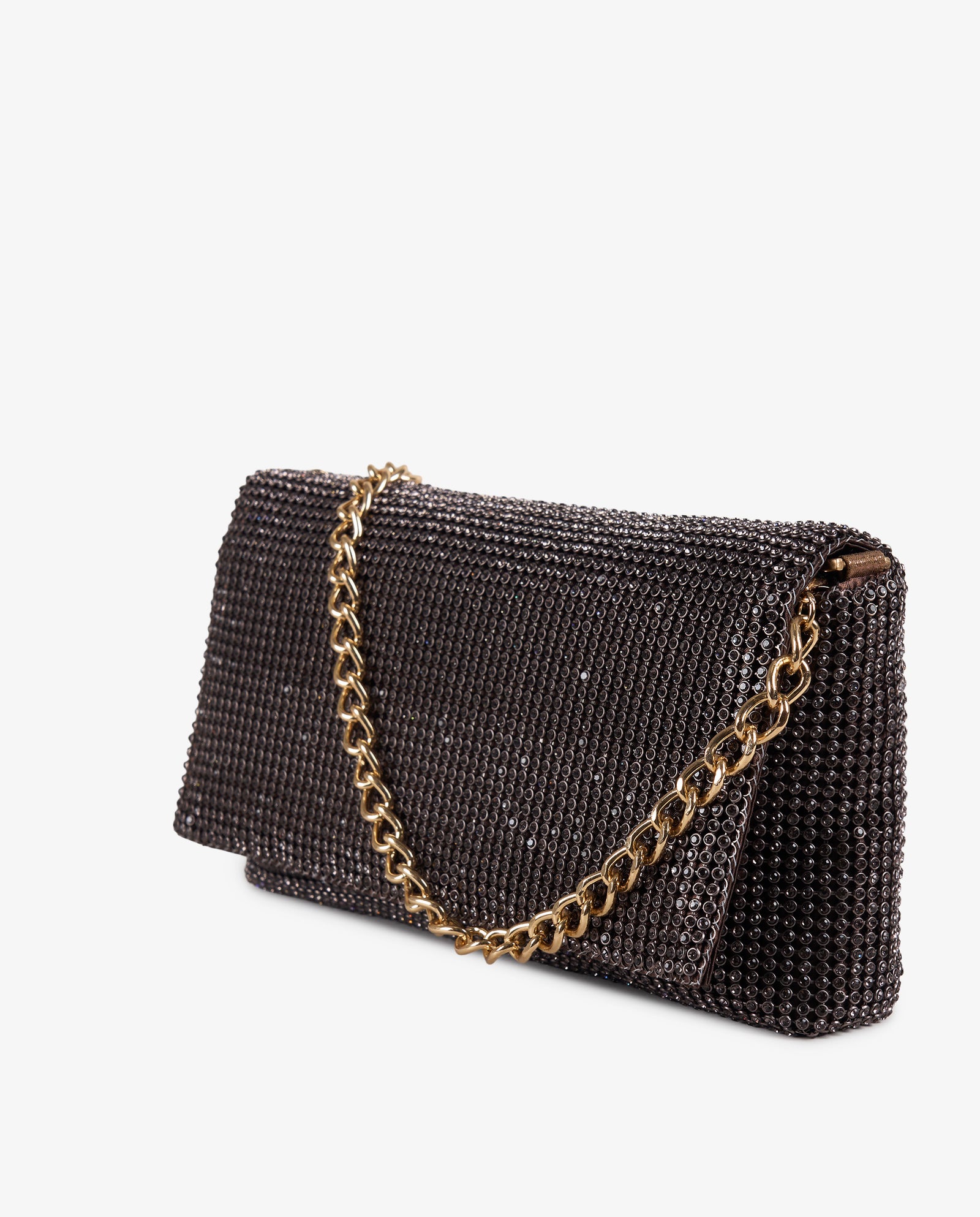 FLAP STRASS MARRÓN