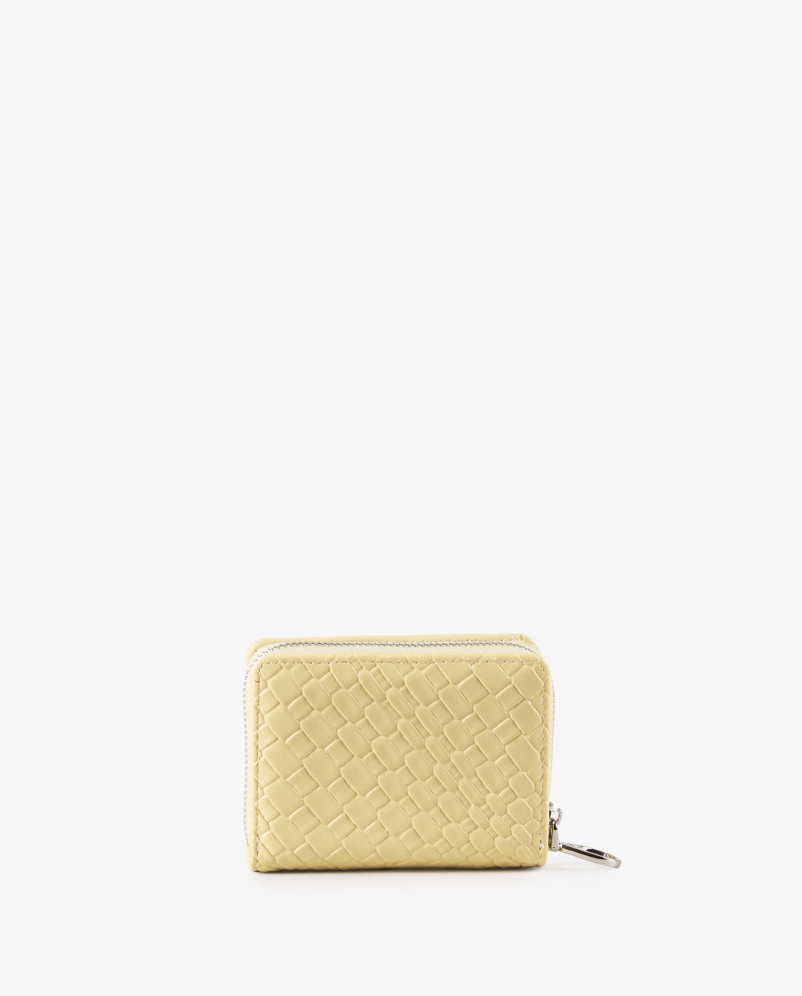 BILLETERA TRENZADA AMARILLO