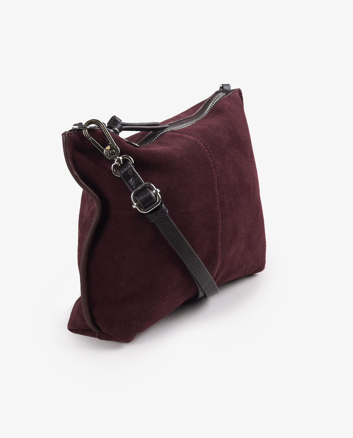 BANDOLERA PIEL BURDEOS
