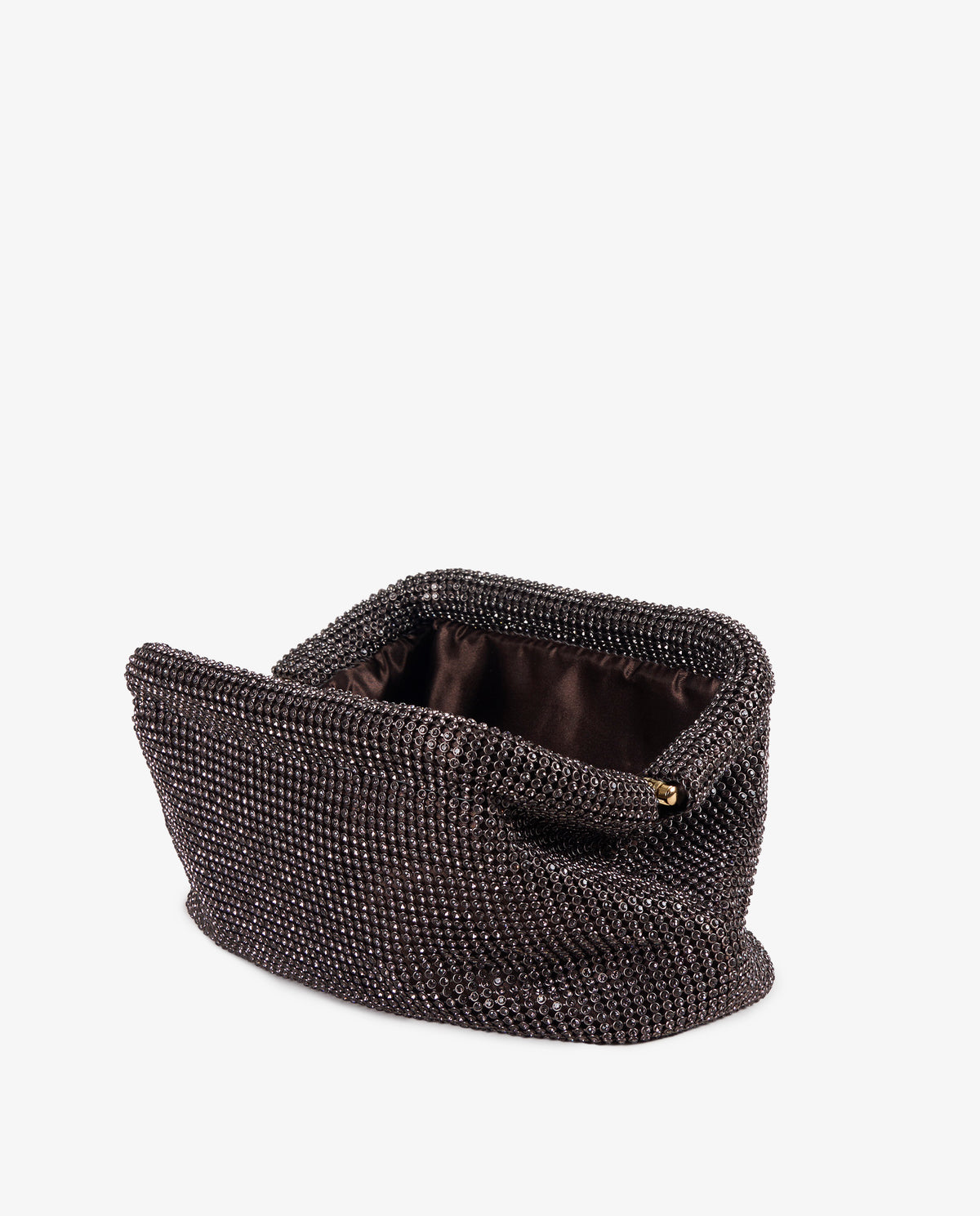 CLUTCH STRASS MARRÓN