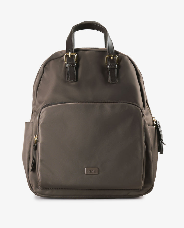 MOCHILA HEBILLAS MARRÓN