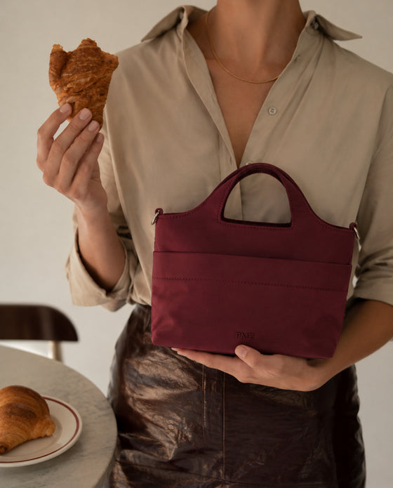 TOTE MINI NYLON BURDEOS