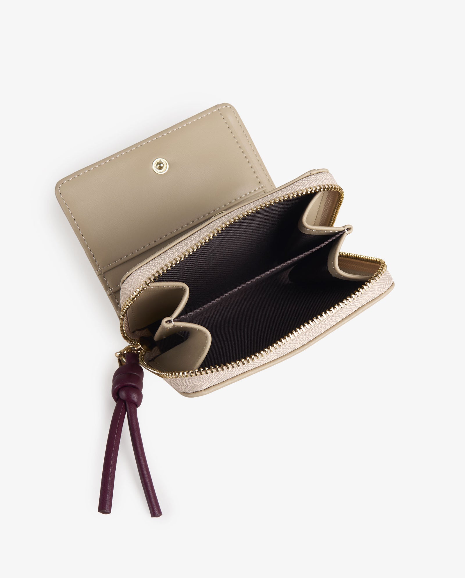 BILLETERA NUDO BEIGE