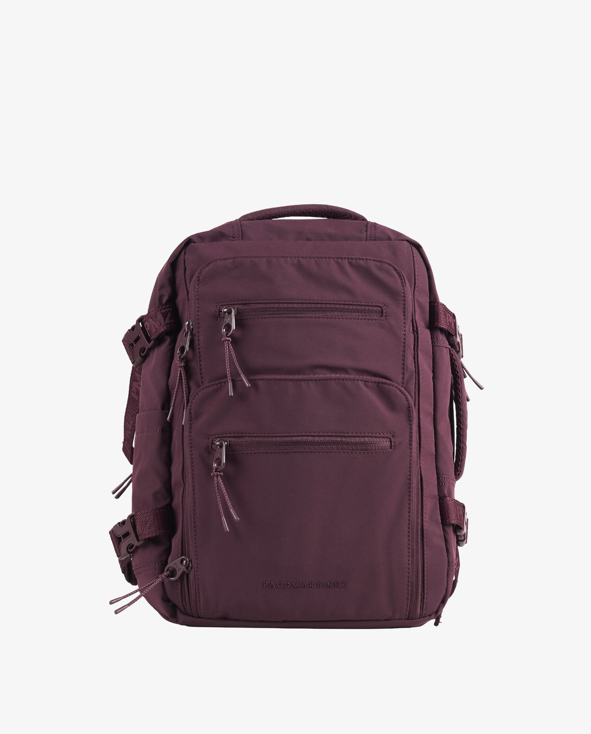 MOCHILA TRAVELLER BOLSILLOS BURDEOS