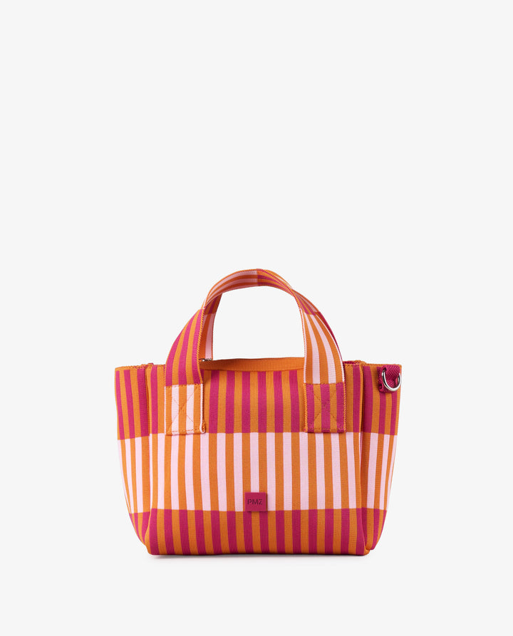 TOTE RAYAS NARANJA
