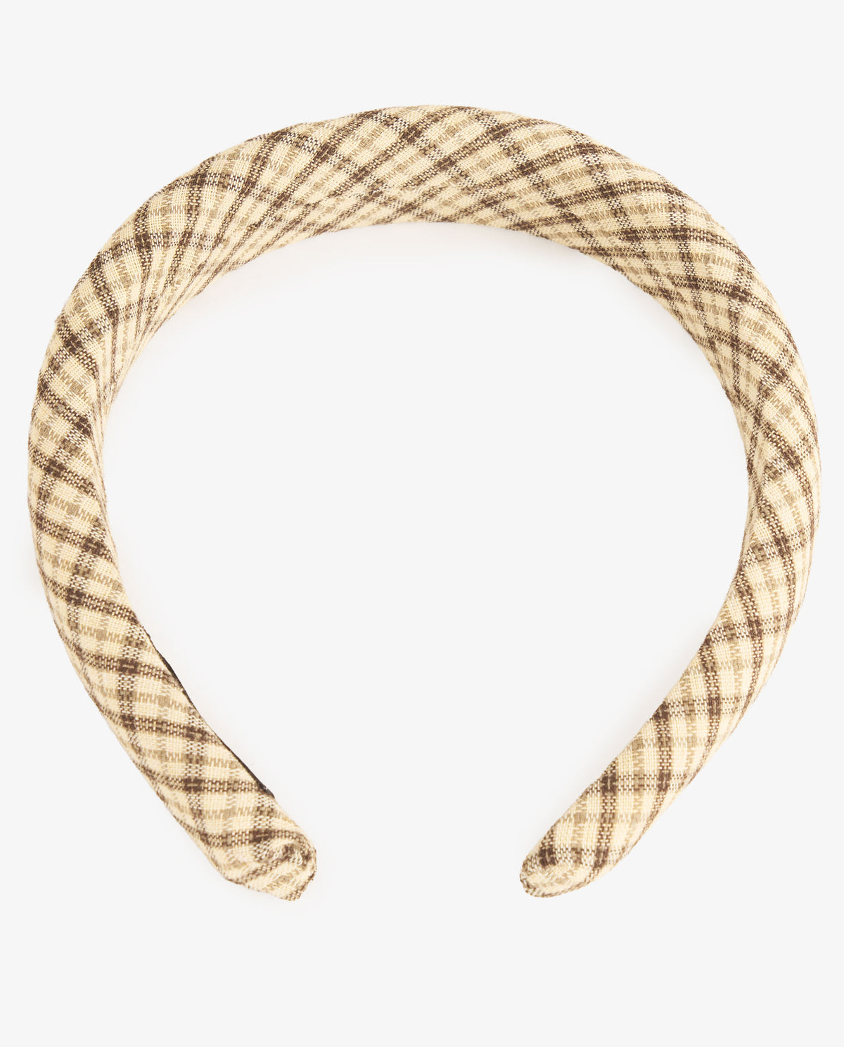 DIADEMA CUADROS BEIGE