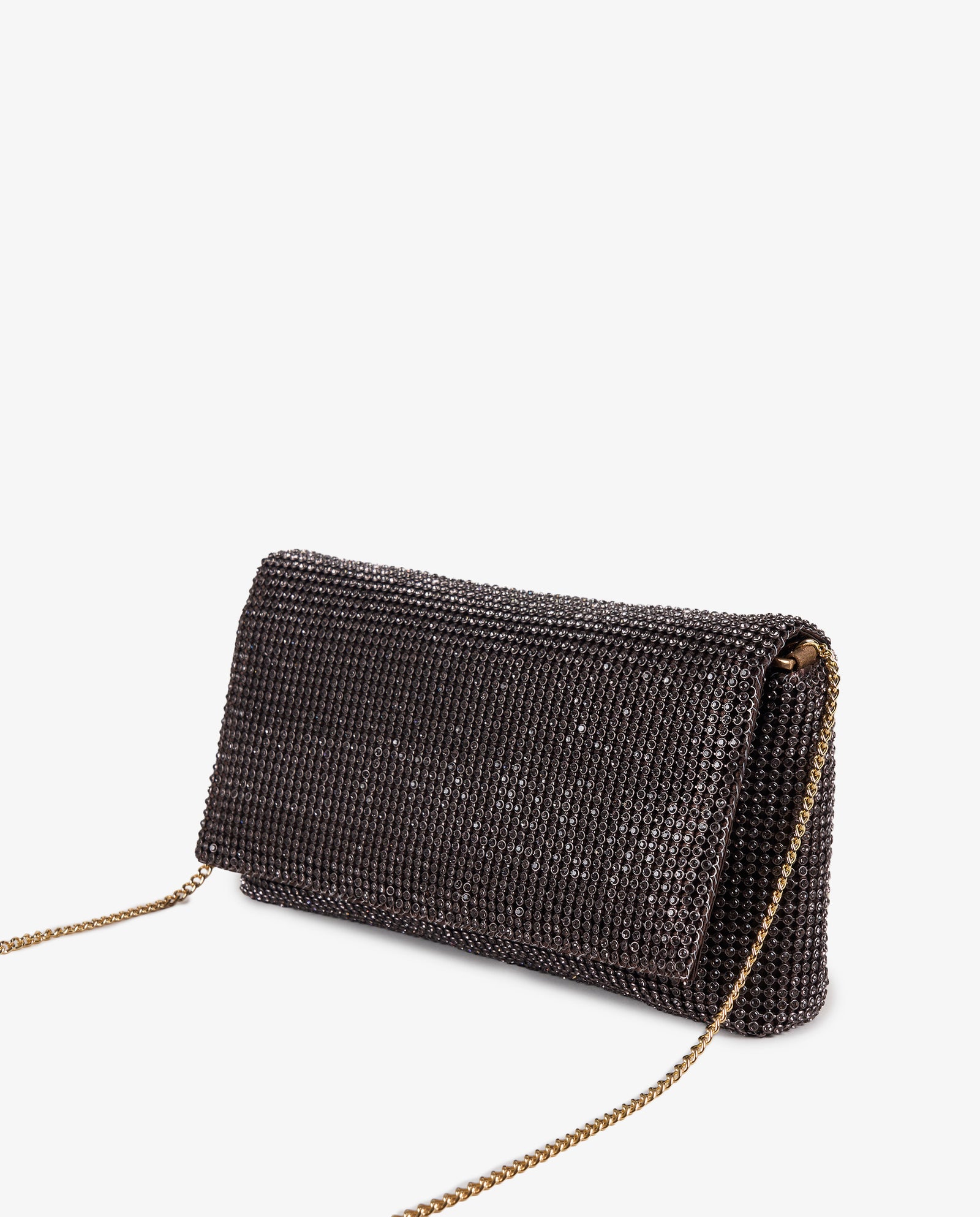 FLAP STRASS MARRÓN