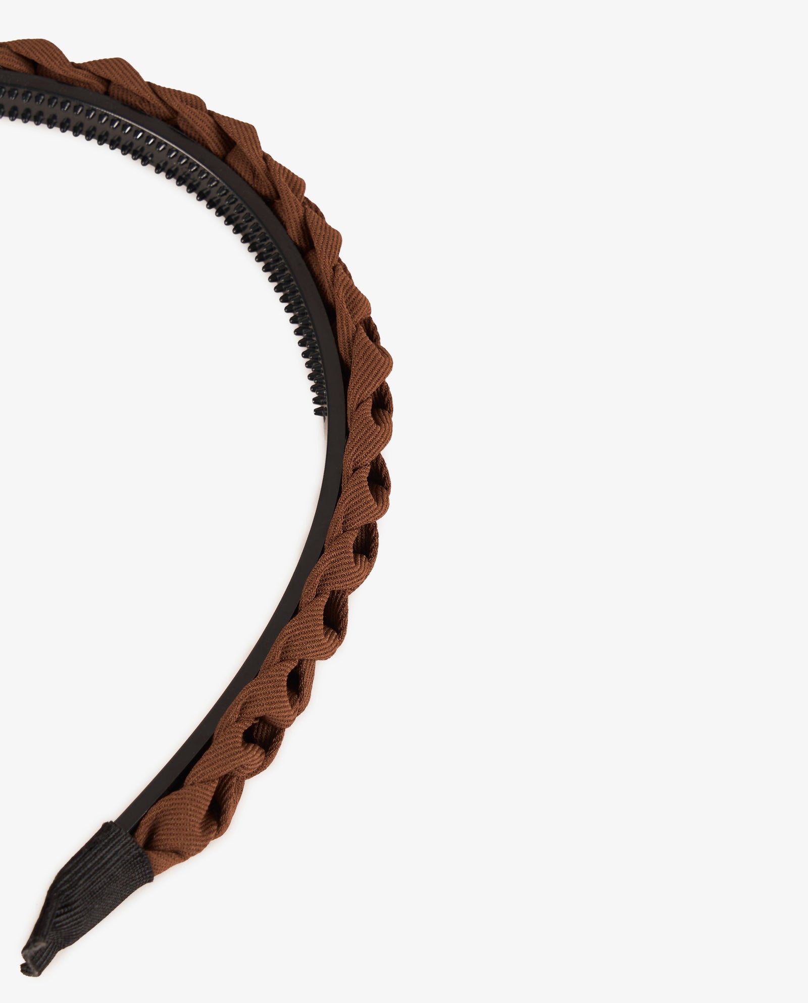DIADEMA TRENZADO MARRÓN