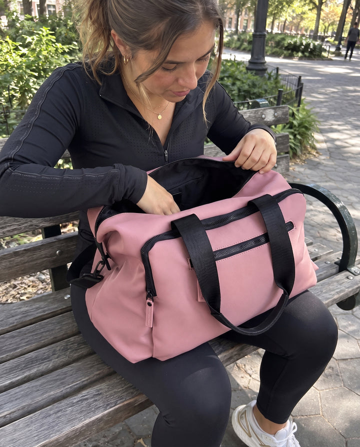 SAC DE VOYAGE CAOUTCHOUTÉ