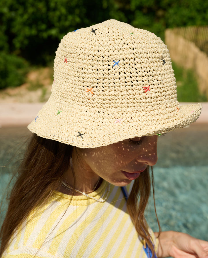 BUCKET RAFIA BORDADOS