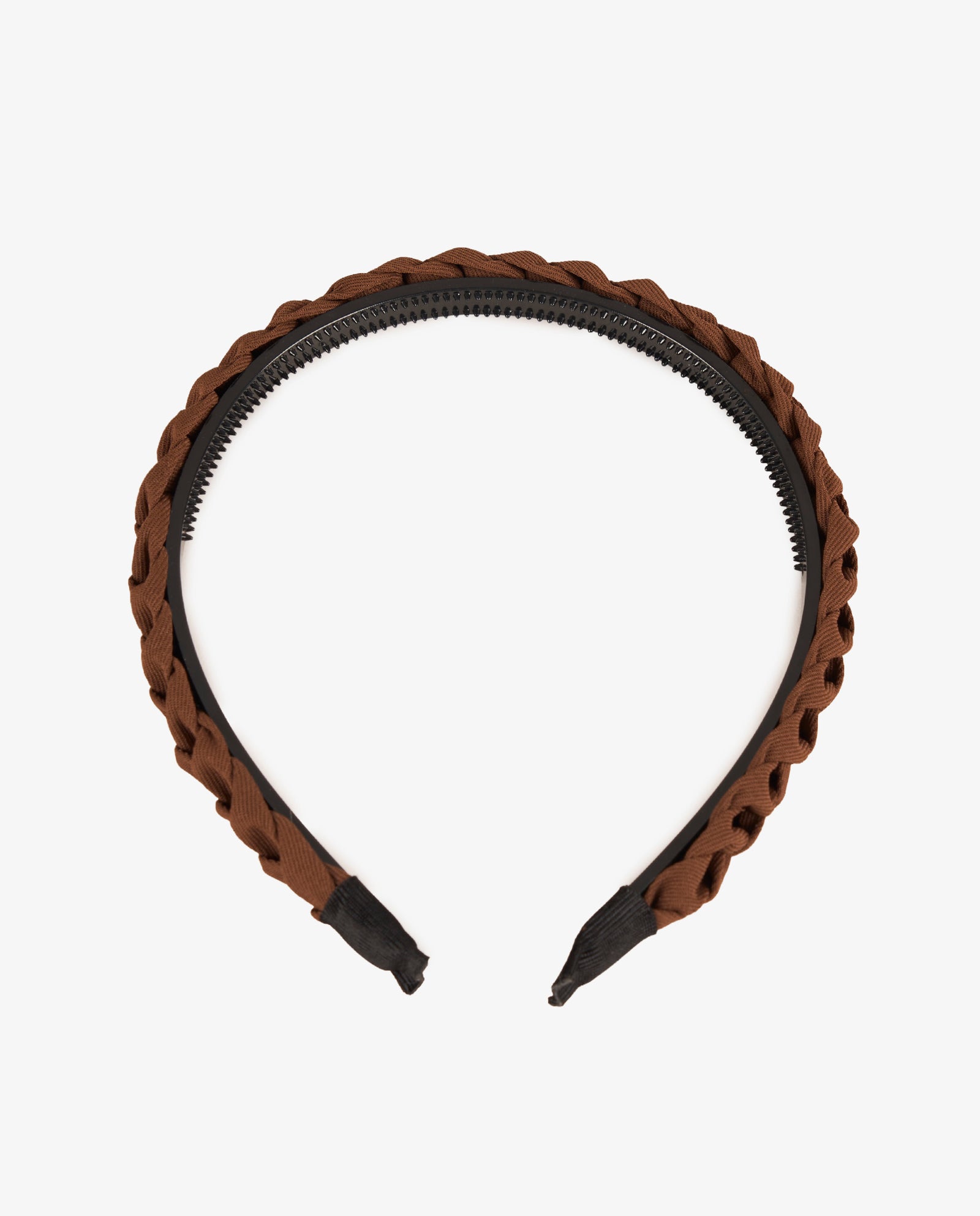 DIADEMA TRENZADO MARRÓN
