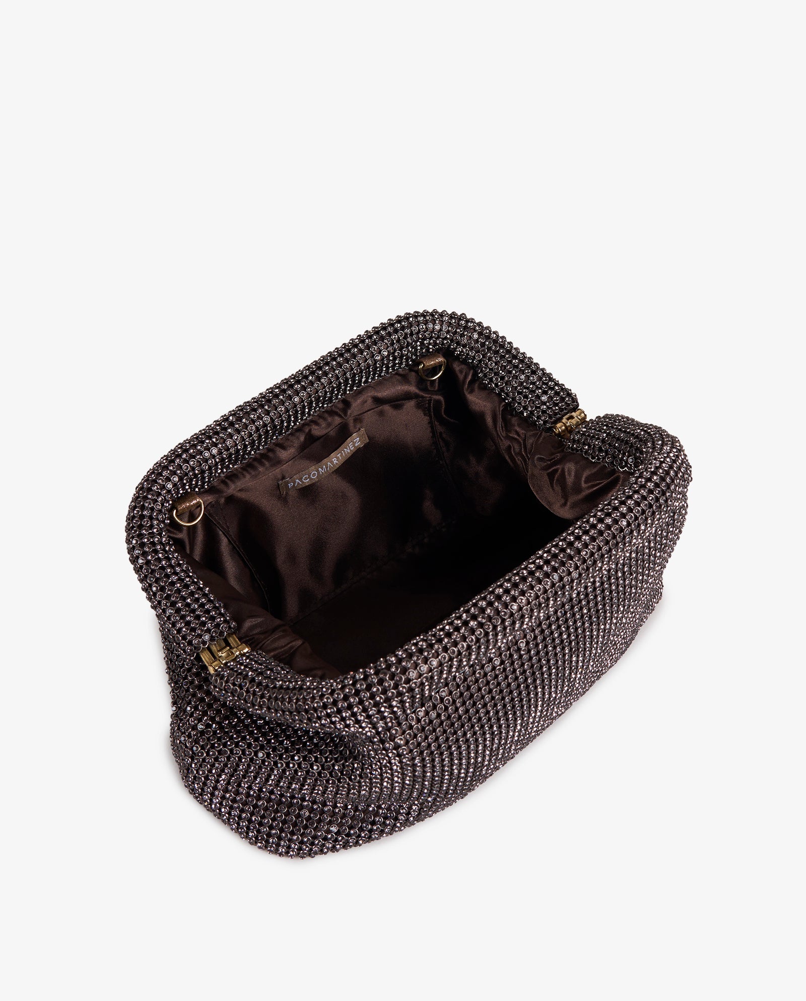 CLUTCH STRASS MARRÓN