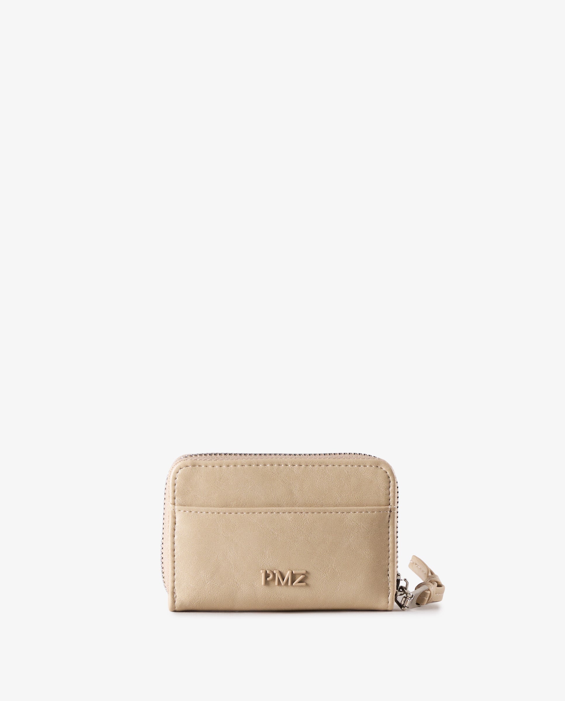 BILLETERA TACHUELAS BEIGE