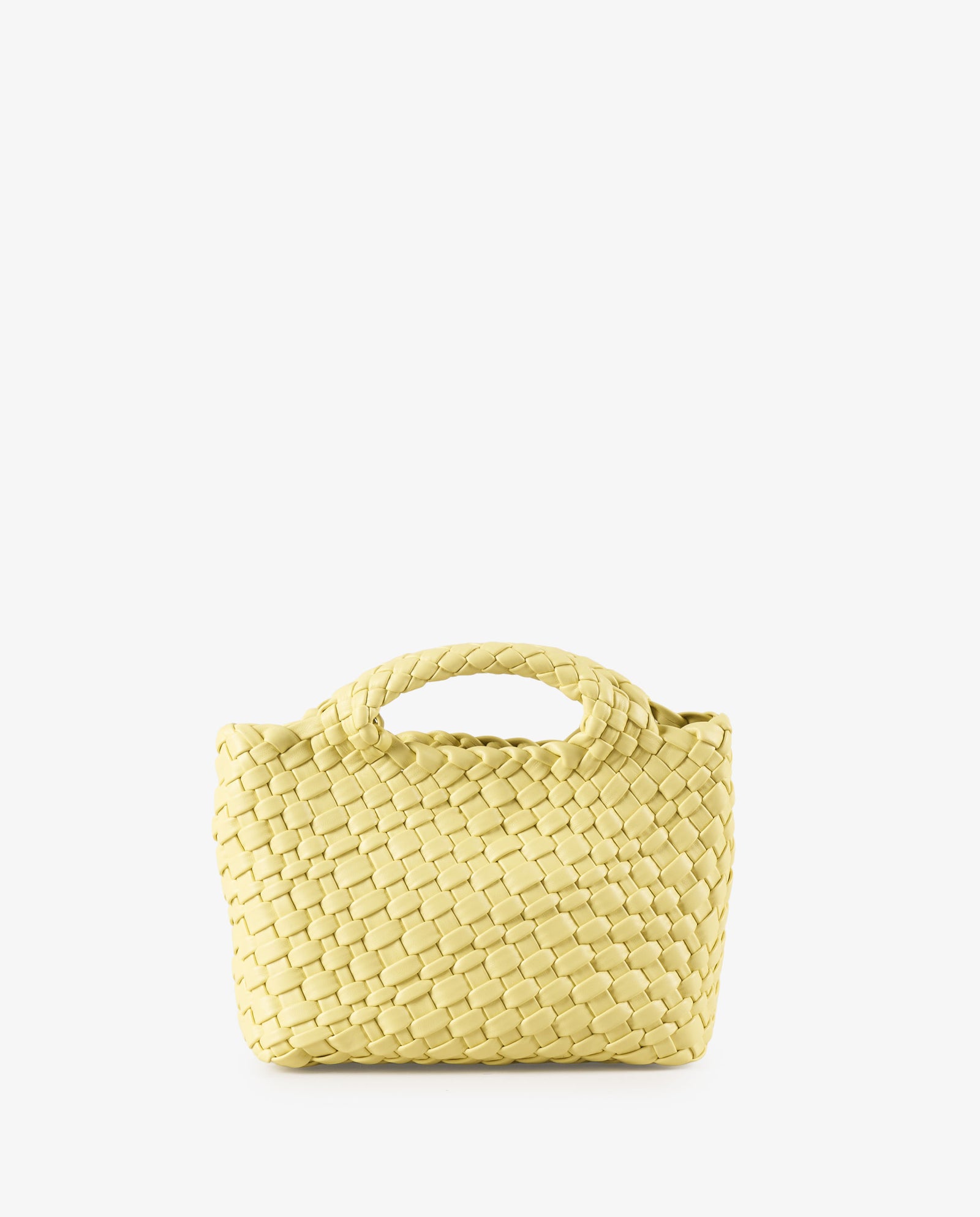 MINI TOTE TRENZADO AMARILLO