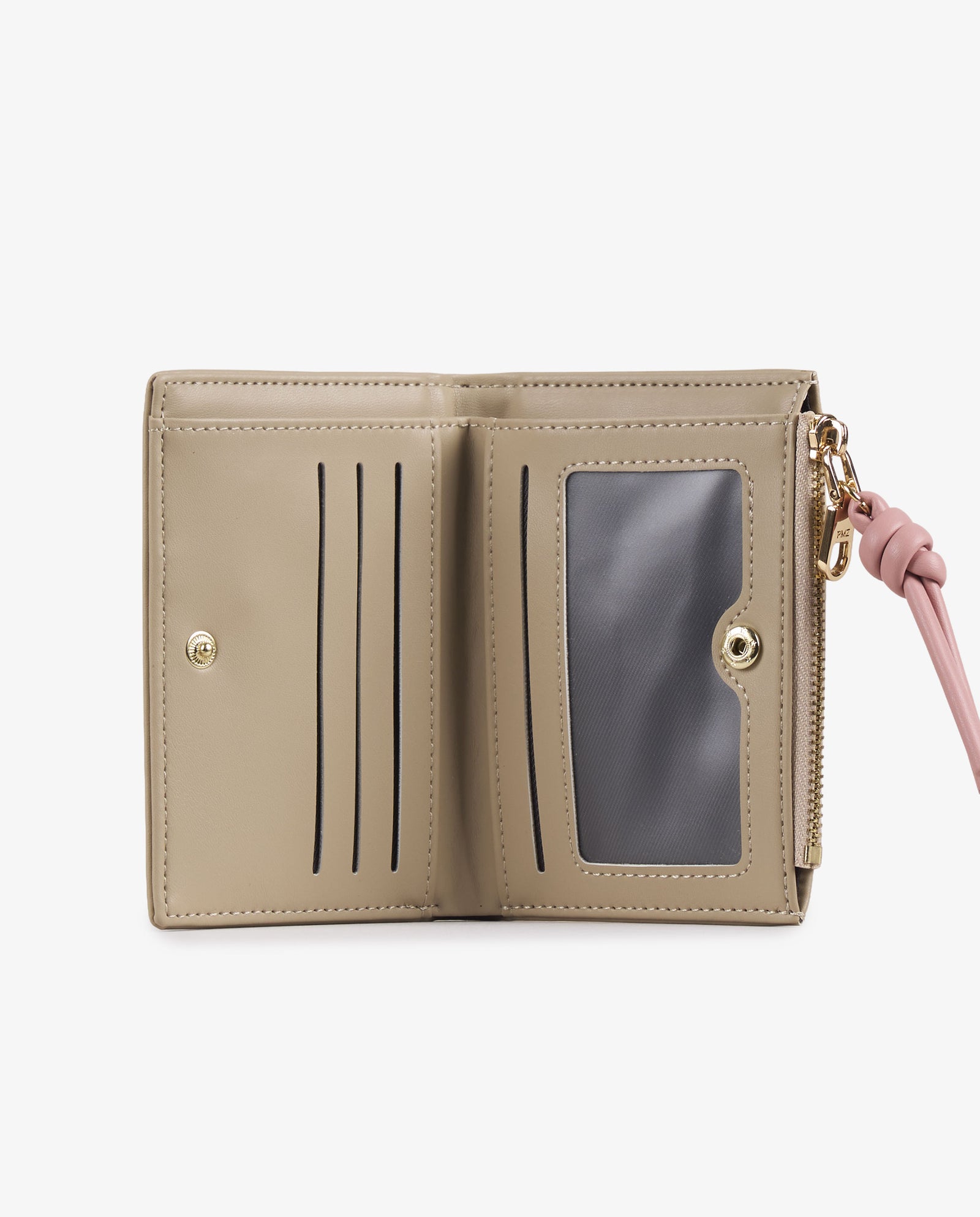 BILLETERA NUDO BEIGE