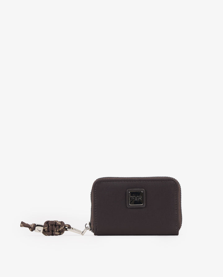 MONEDERO NYLON MARRÓN
