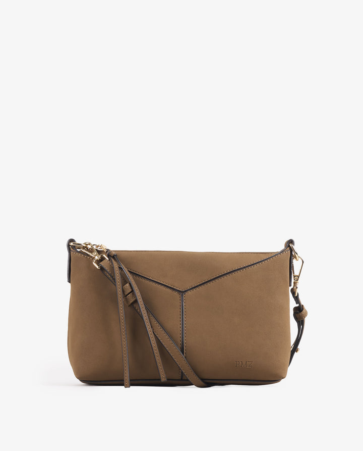 UMHÄNGETASCHE NOBUCK CAMEL