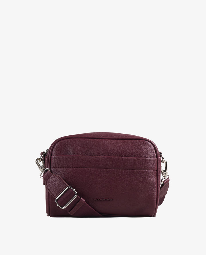 BURGUNDY SOFT CROSSBODY BAG