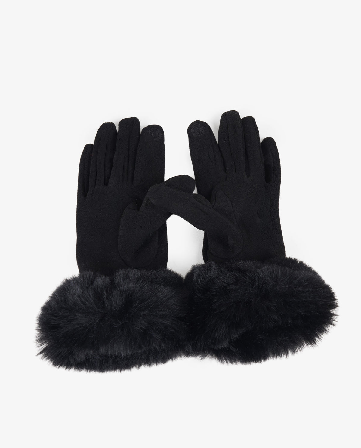 GUANTES NEGROS PELO