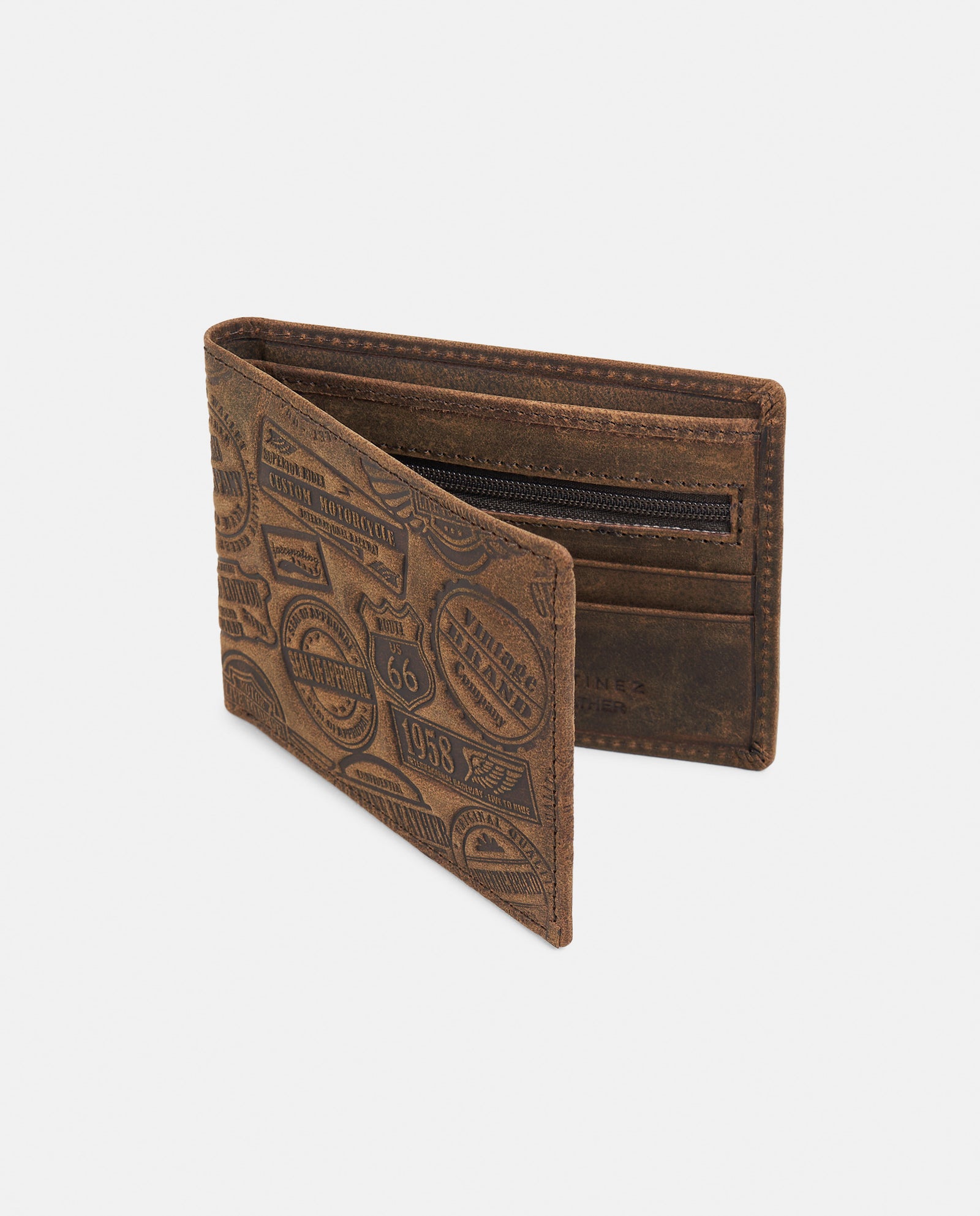 BILLETERA MEDIANA VINTAGE PIEL