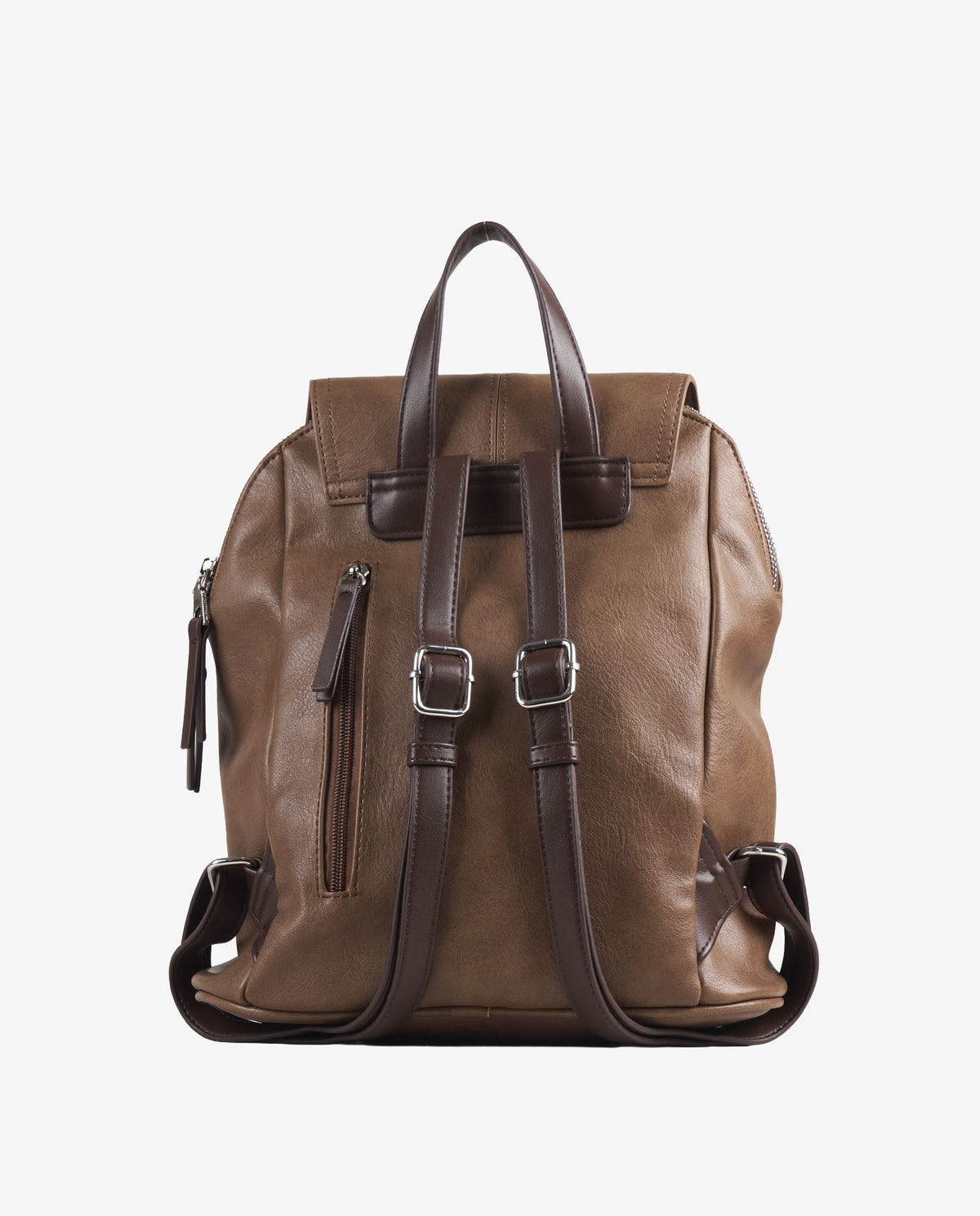 MOCHILA SOLAPA CAMEL