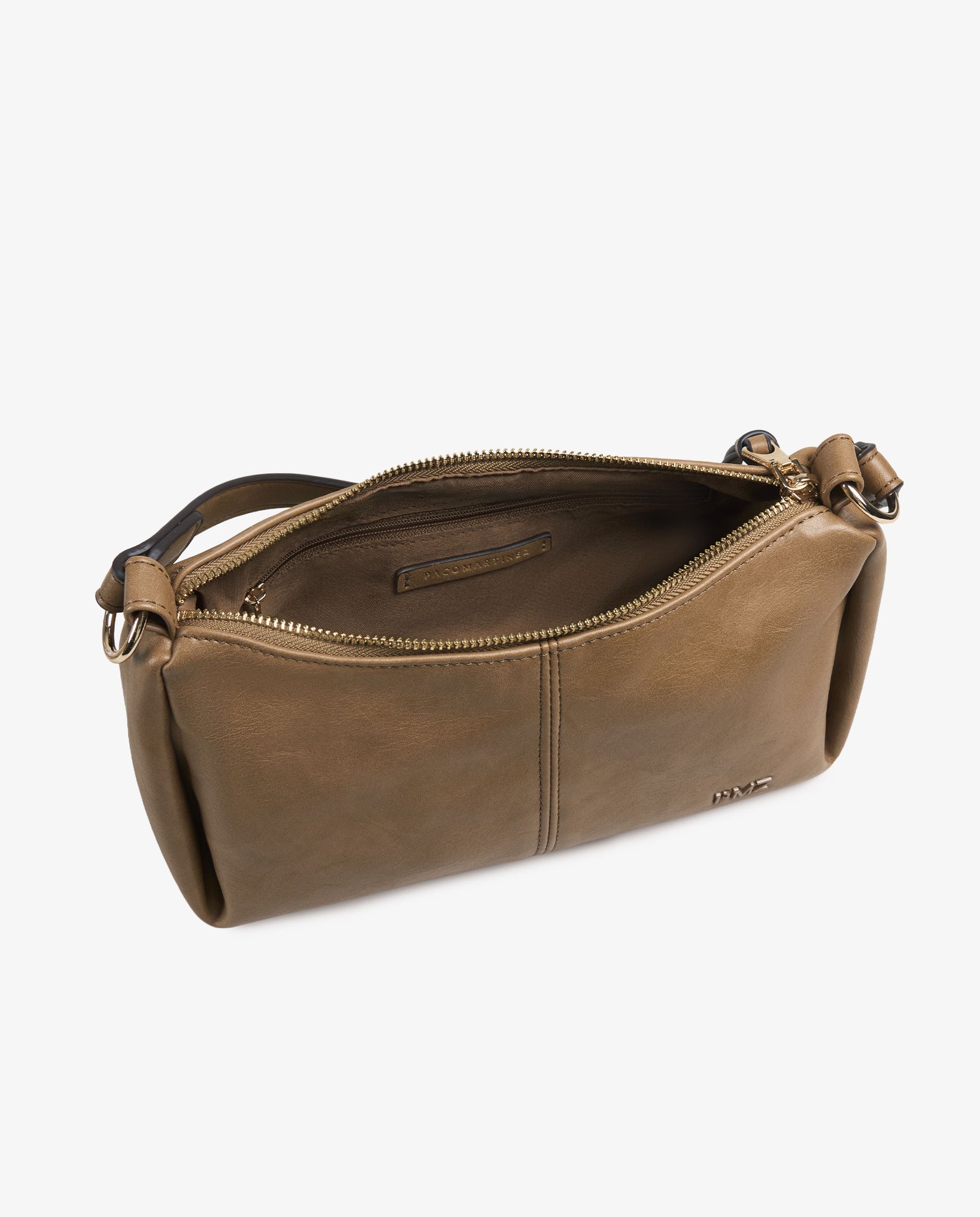 BANDOLERA EFECTO PIEL CAMEL