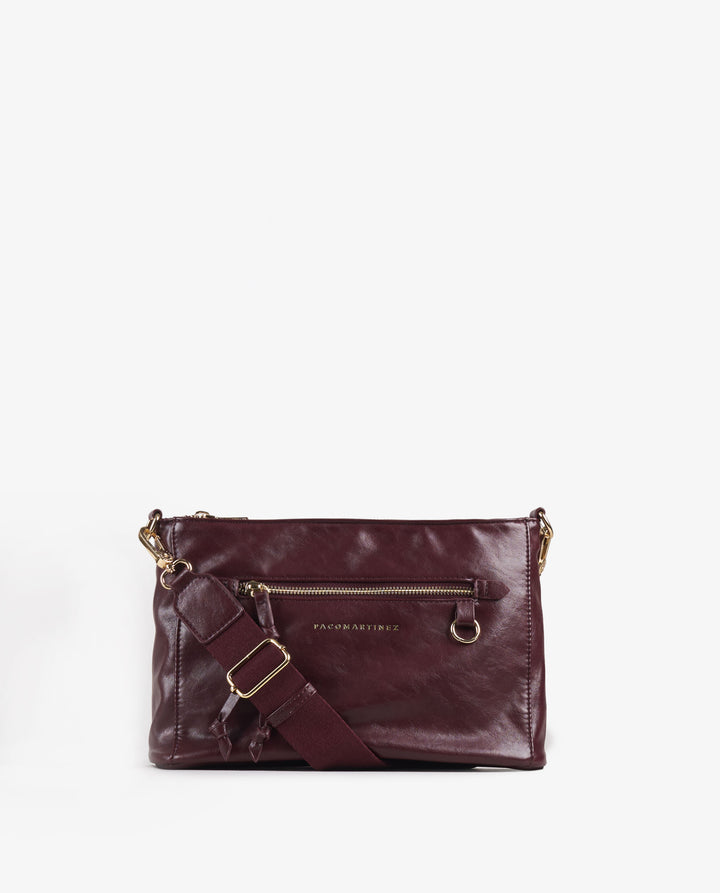 CROSSBODYTAS GLANS BORDEAUX
