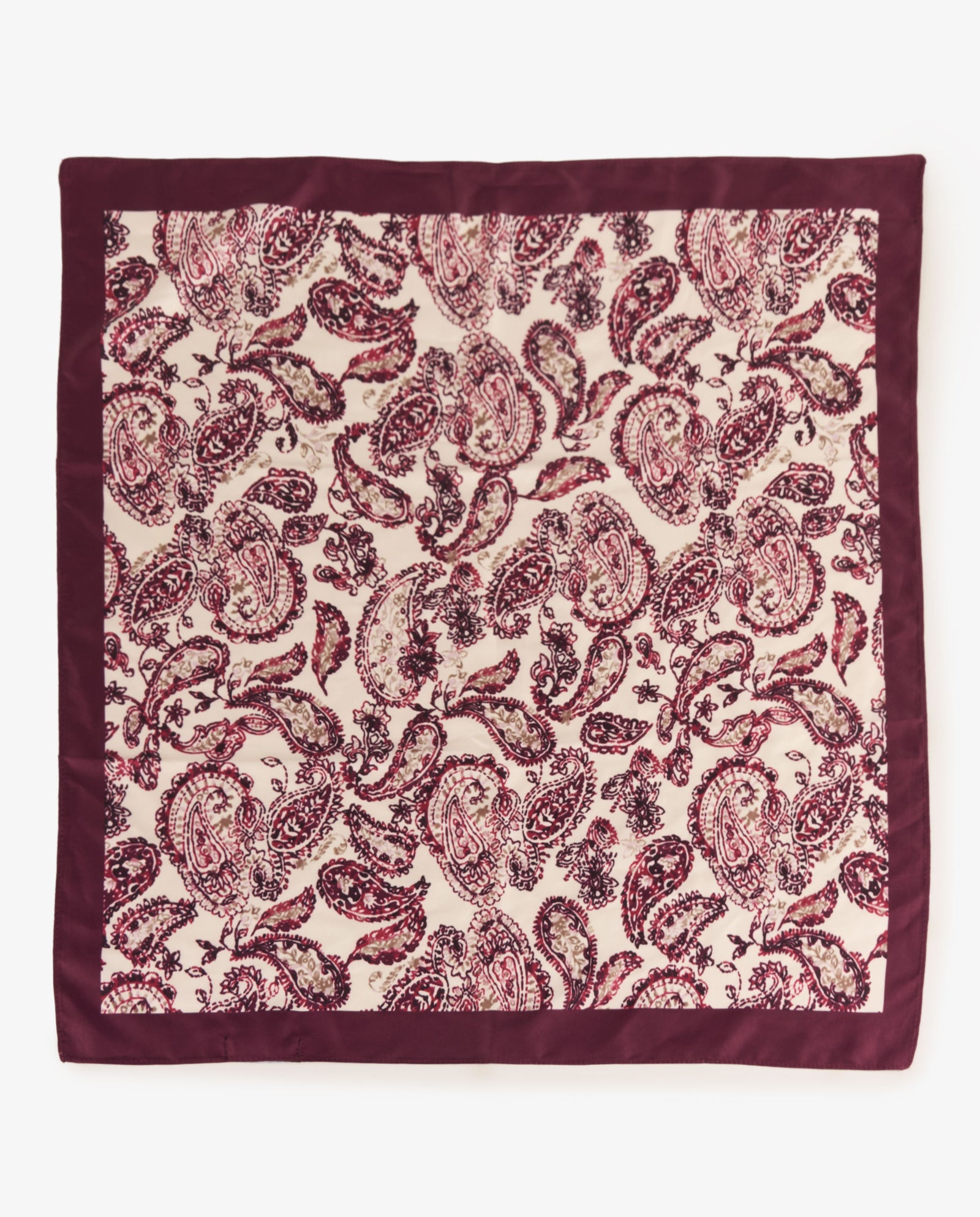 PAÑUELO PAISLEY BURDEOS