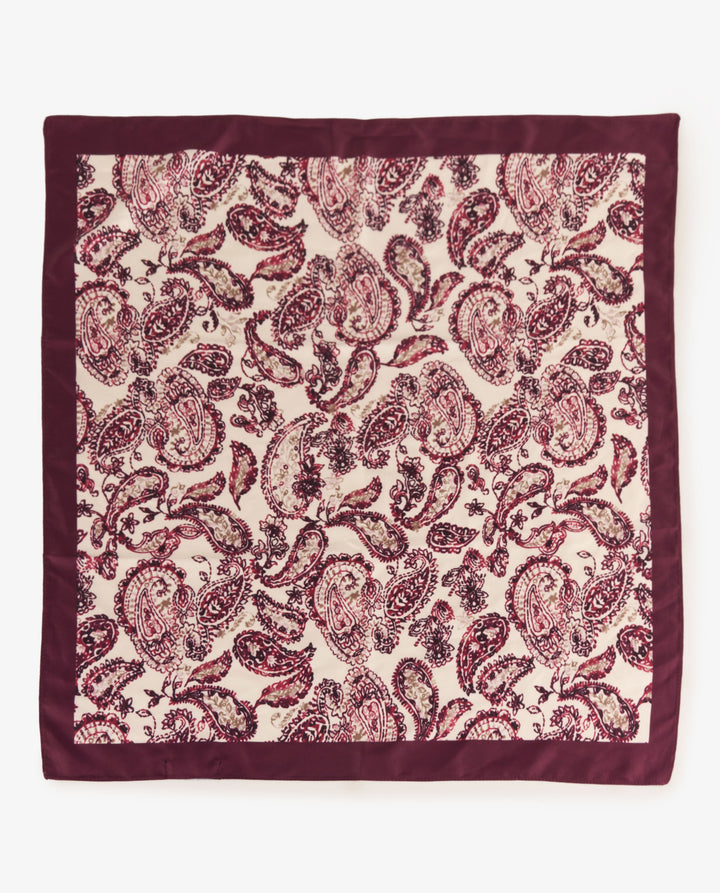 PAÑUELO PAISLEY BURDEOS