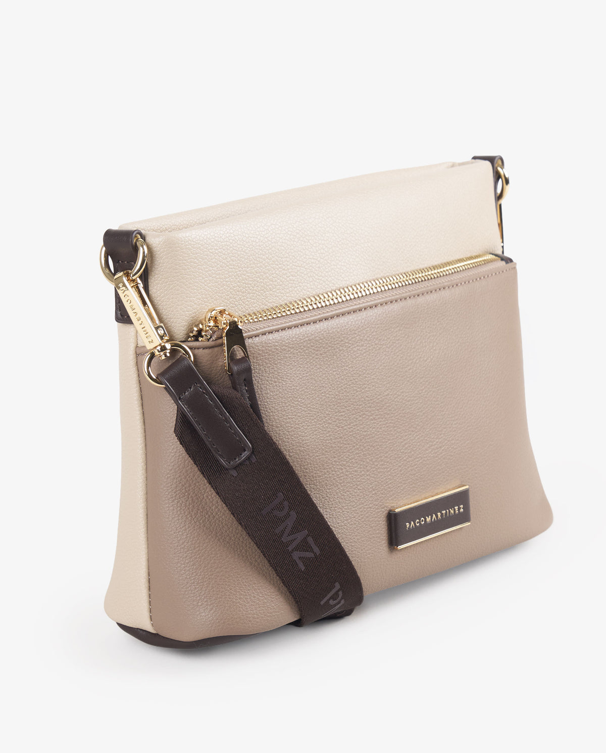 BANDOLERA LOGO BEIGE