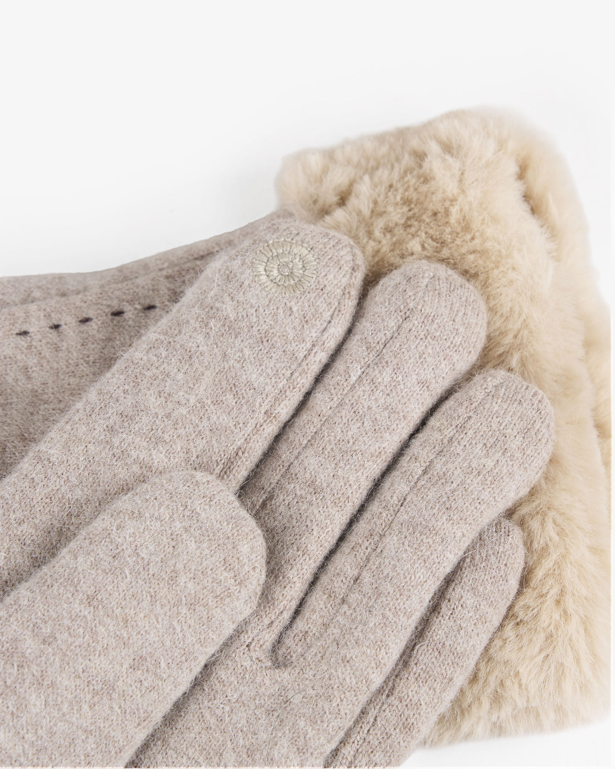 GUANTES PELO BEIGE