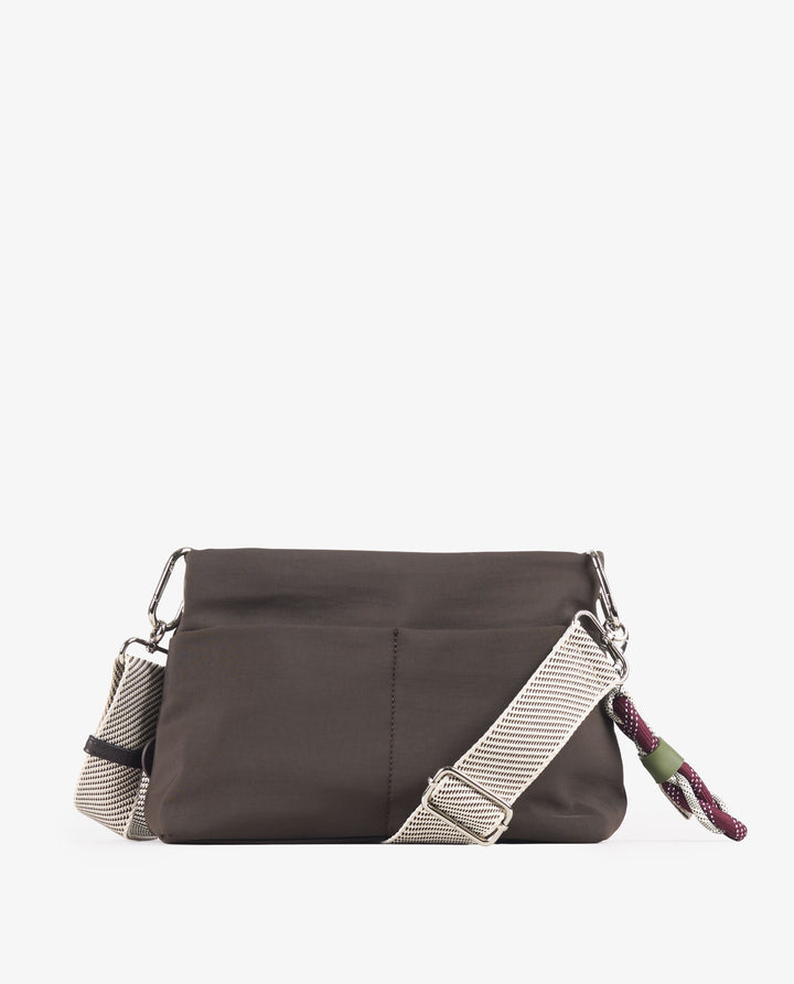 BANDOLERA NYLON MARRÓN
