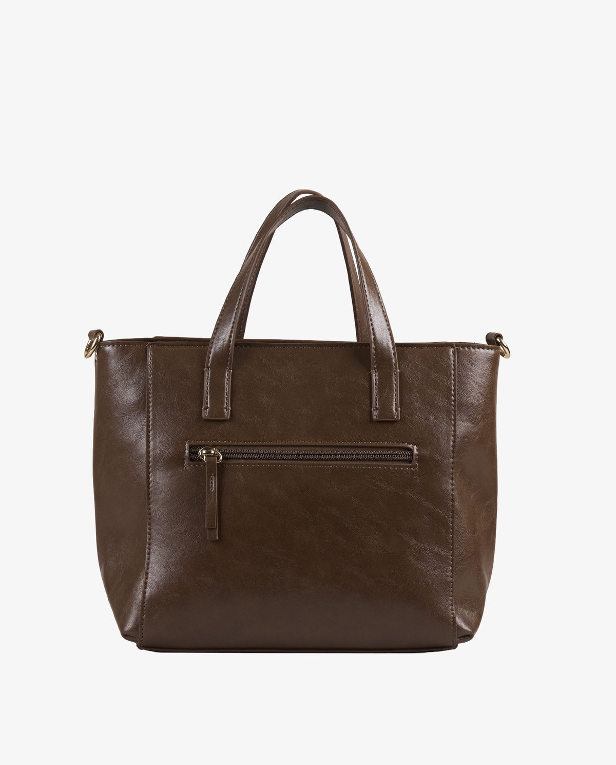 TOTE BRILLO MARRÓN