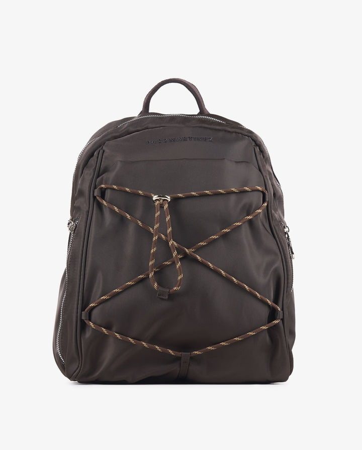 MOCHILA CUERDAS MARRÓN