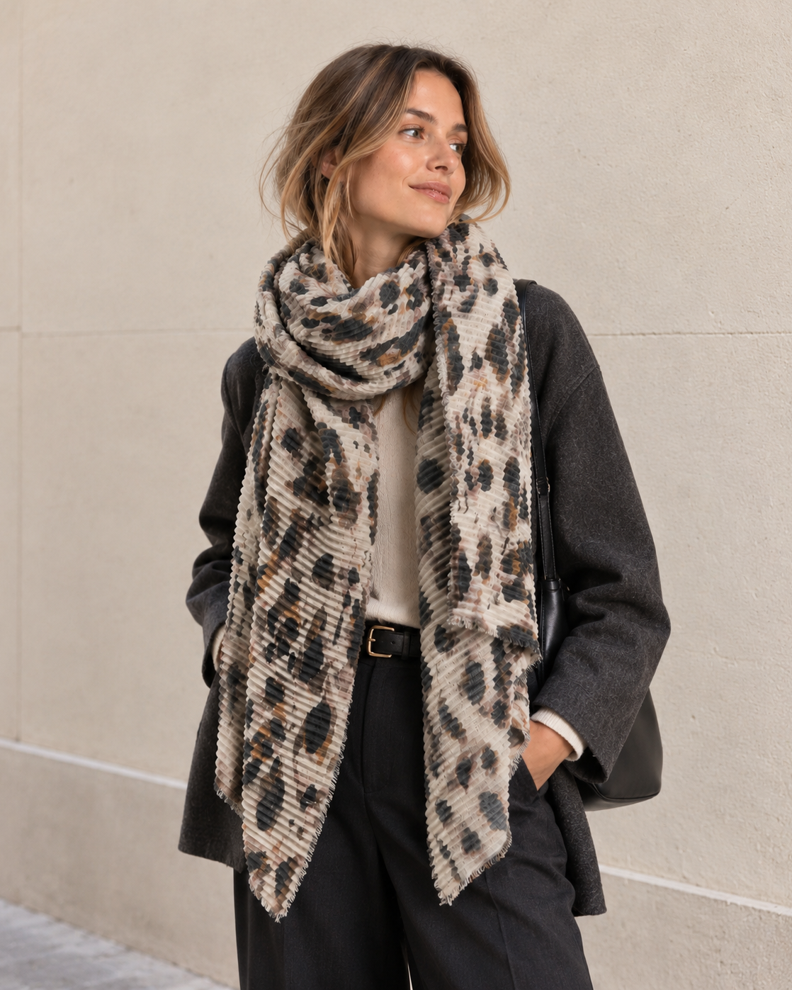 LENÇO GRANDE ANIMAL PRINT