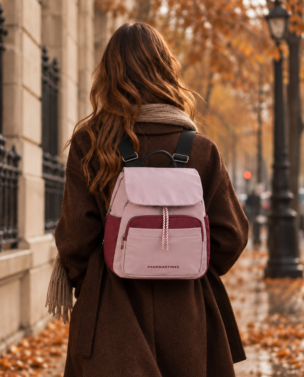 MOCHILA TRICOLOR ROSA