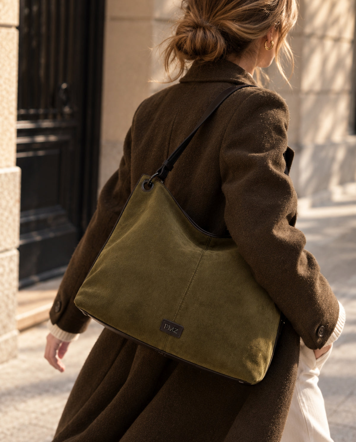 HOBO FAUX SUEDE GREEN